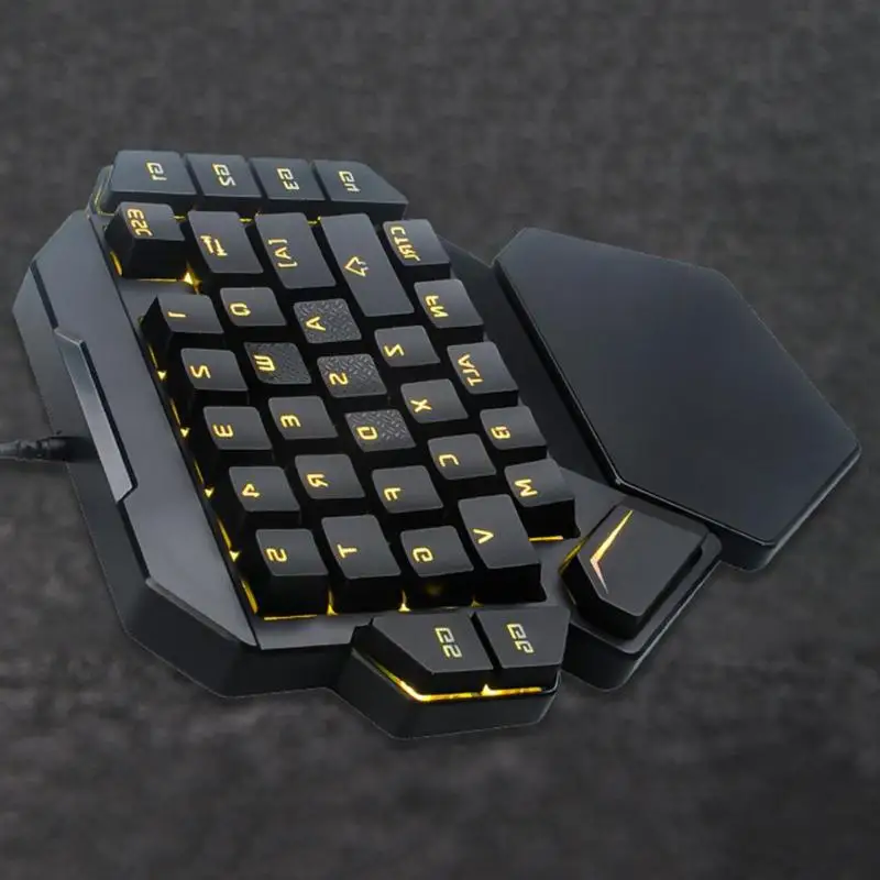 K50 Проводная USB клавиатура с одной рукой Макросъемка Механическая игровая ABS 7