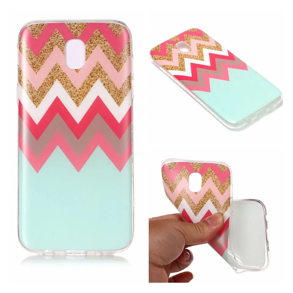 Flower Pattern Phone Case For Samsung J3 J5 J7 2017 Capa Back Cover J4 J6 J8 2018 Coque Silicone TPU Galaxy 2016 |