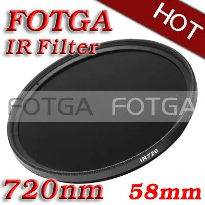Инфракрасный ИК фильтр FOTGA 58 мм 720 нм рентгеновский нм|filter shield|filter drier air conditionerfilters