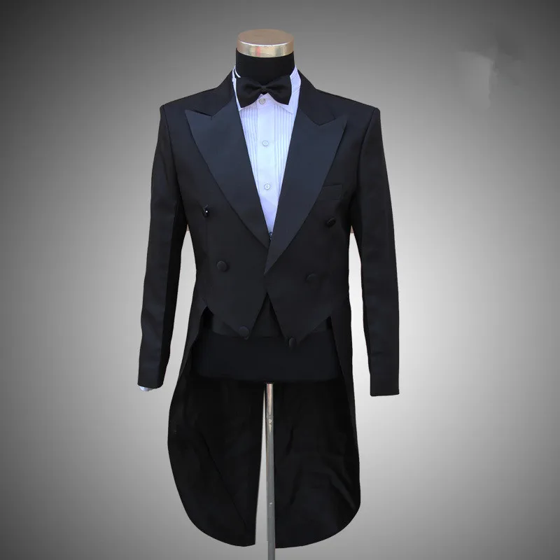 Мужской костюм для свадьбы черный или белый смокинг певицы|formal tuxedos|white black suitmen