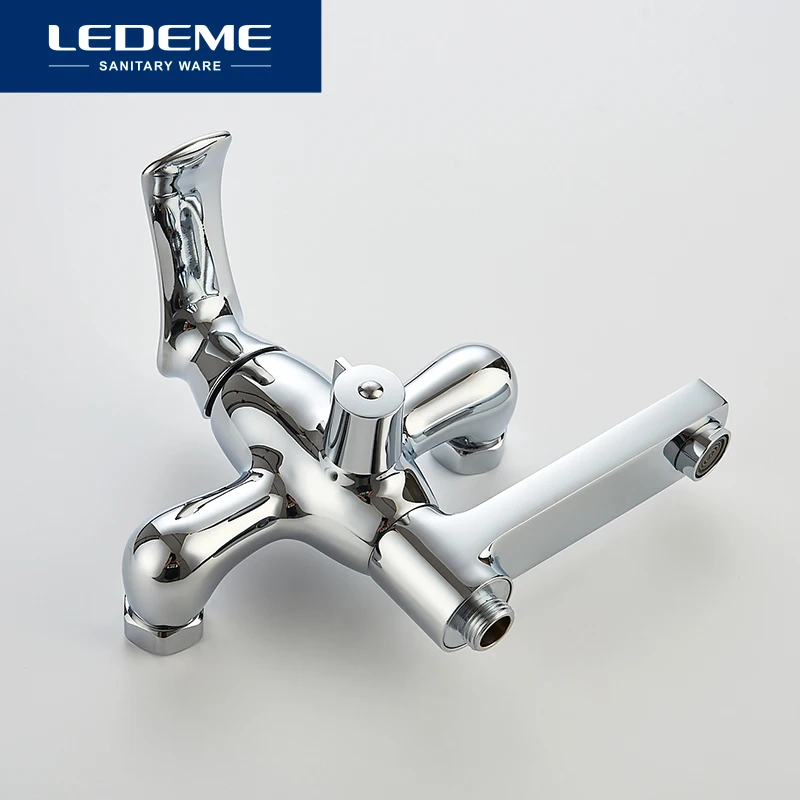 LEDEME Смеситель для ванны с коротким изливом 160 мм. латунь Цвет: хром L3141 |