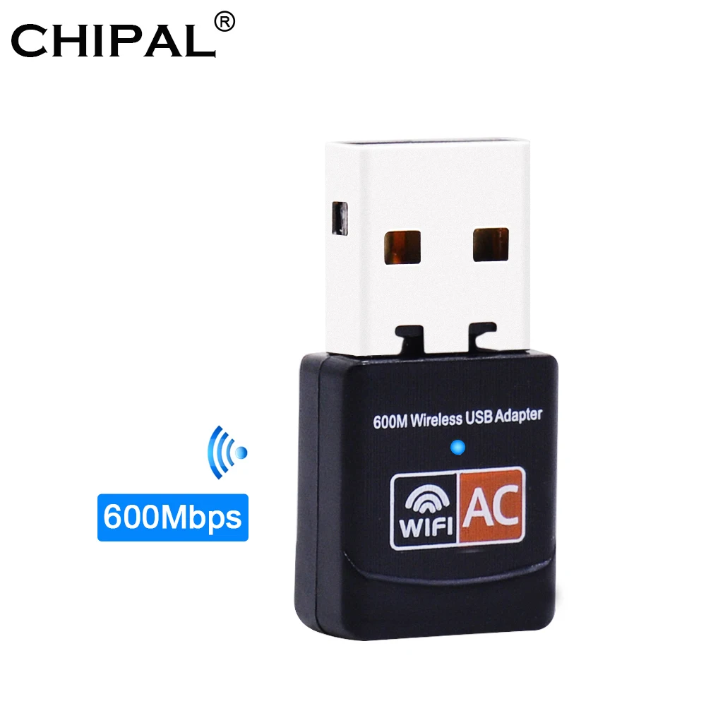 Беспроводной USB wi fi адаптер 600 Мбит/с антенна для ПК сетевая карта два диапазона 2 4