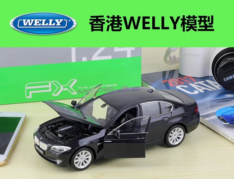 1:24 Welly 535i черный/синий/белый/золото/серебро литая модель автомобиля