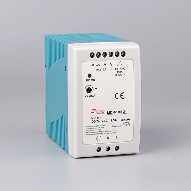 Пластиковый чехол smps psu 100 Вт 24 вольт светодиодный модуль драйвера В 4 а ac/dc