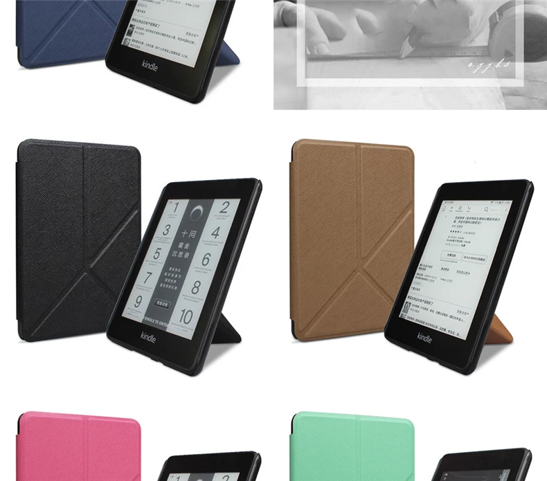 Kindle Paperwhite 4 складной чехол из искусственной кожи смарт-чехол для Amazon Kindle Paperwhite 10го поколения с подставкой-держателем