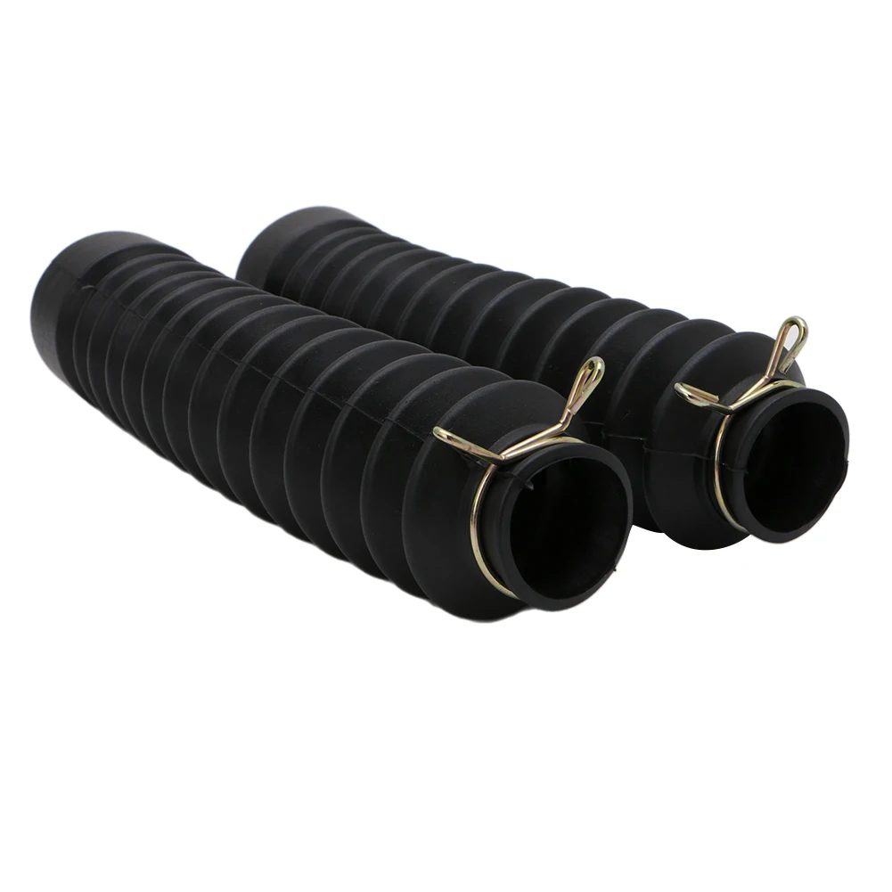 2 шт. передняя вилка мотоциклетная Пылезащитная крышка Гетры Сапоги Черный