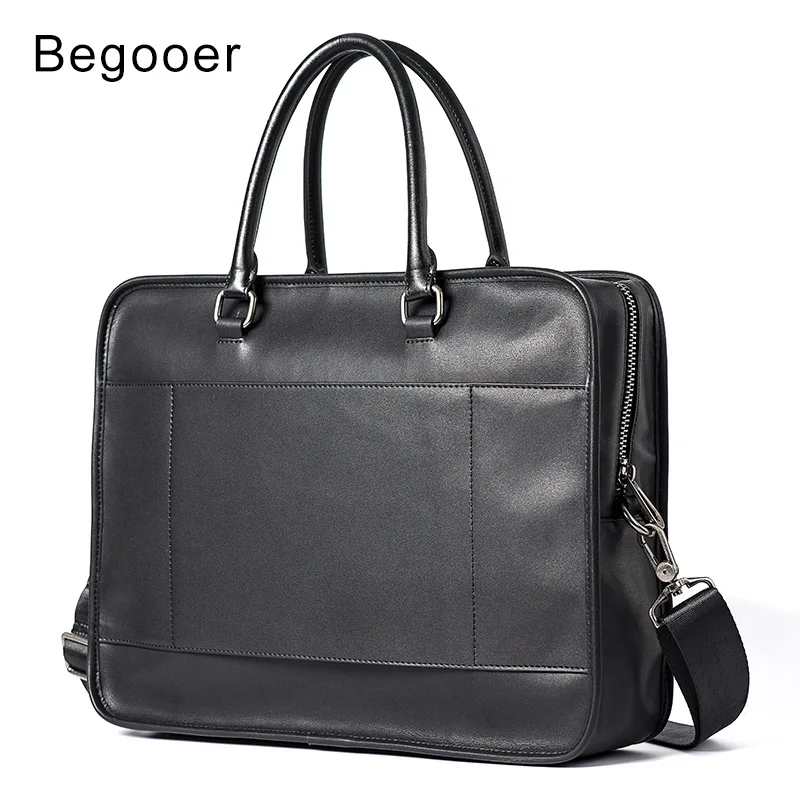 Вместительный мужской портфель из натуральной кожи деловая сумка на плечо