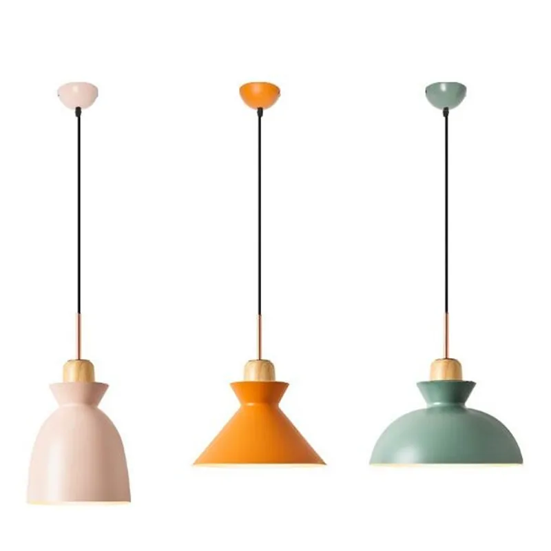 Современный подвесной светильник в скандинавском стиле цвета макарон