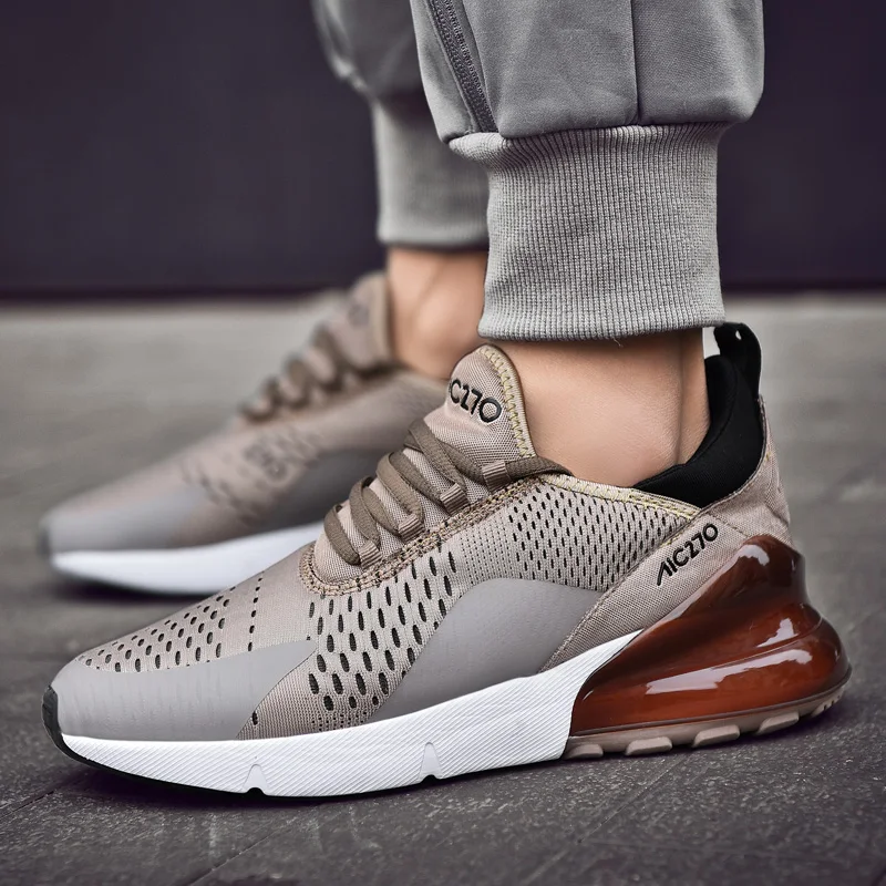 Мужские повседневные дышащие кроссовки на шнуровке спортивная обувь большого