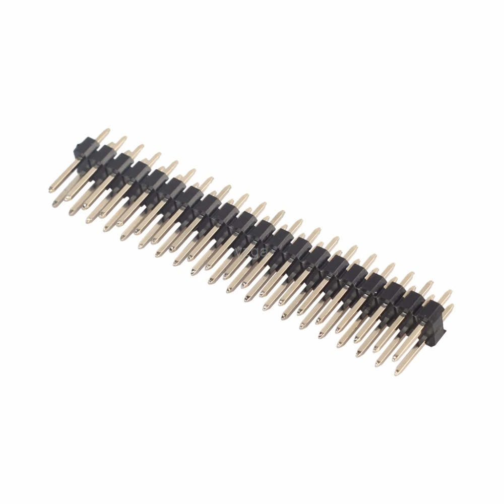 5 шт. разбиваемый 0," 2x20-pin полосы двойной Мужской Заголовок для Raspberry Pi Zero GPIO J26 19 Прямая поставка