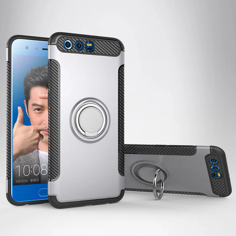 Silver Магнит автомобильный держатель чехол для huawei P20 Pro P10 Lite Plus Y9 Honor 8X8 Max Nova 3i 3 2 2S 3E играть P8 P9 Lite чехол Крышка - Цвет: Silver