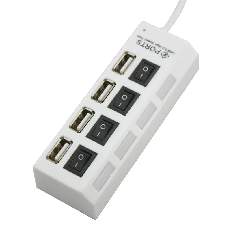 Effelong мини высокой Скорость USB 2.0 4 Порты Зарядное устройство Портативный 480 Мбит/с
