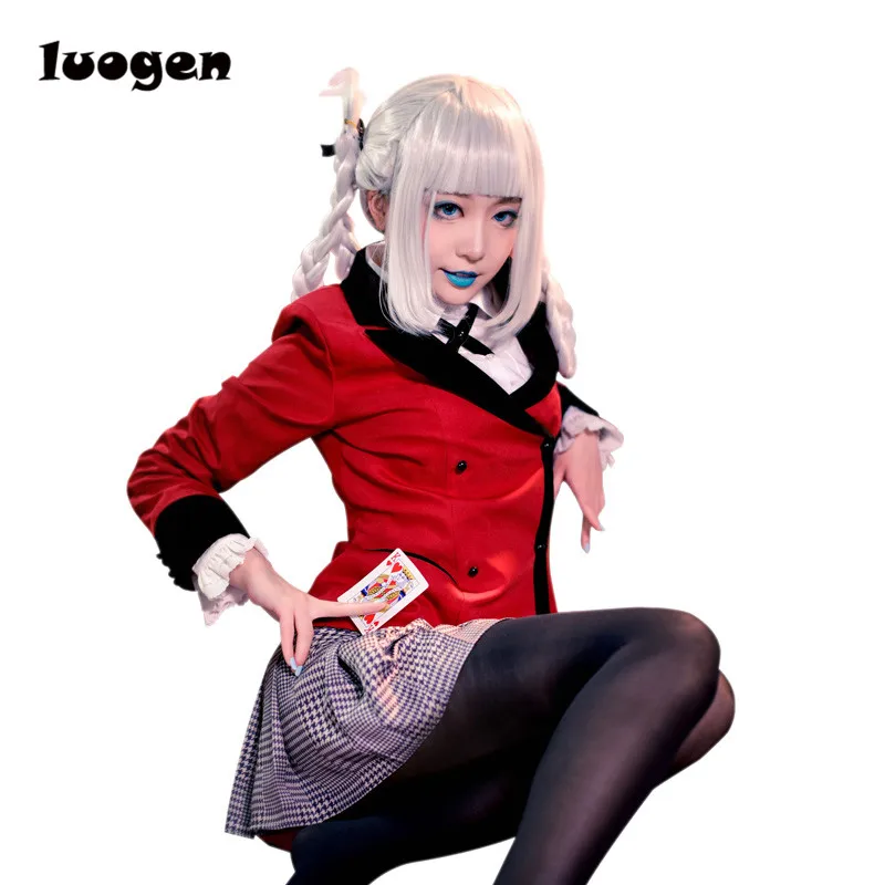 Аниме Kakegurui Костюмы для косплея Kirari Momobami школьная форма JK Sailor Mavy футболка с