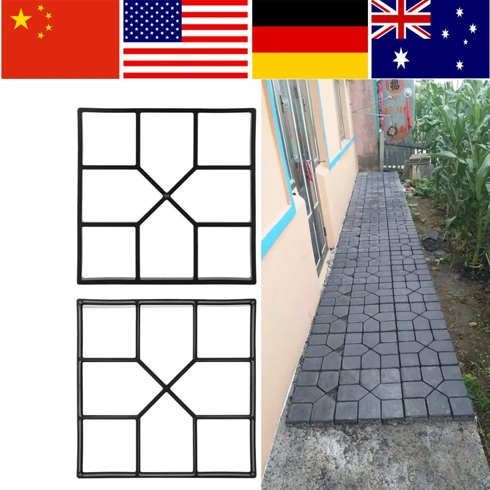 Тротуарная бетонная форма DIY Ручная тротуарная ступенчатая Каменная садовая