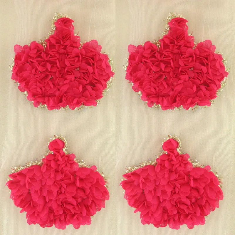 David accessories потертый цветок для головная повязка, аксессуары для волос 1 ярд, материал "сделай сам", свадебный подарок обёрточная бумага, 1Yc6162 - Цвет: 80x90mm