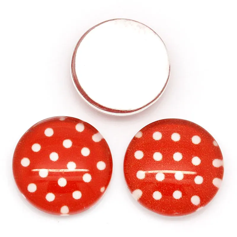DoreenBeads стекло купольное уплотнение кабошоны фурнитура для украшений Круглая