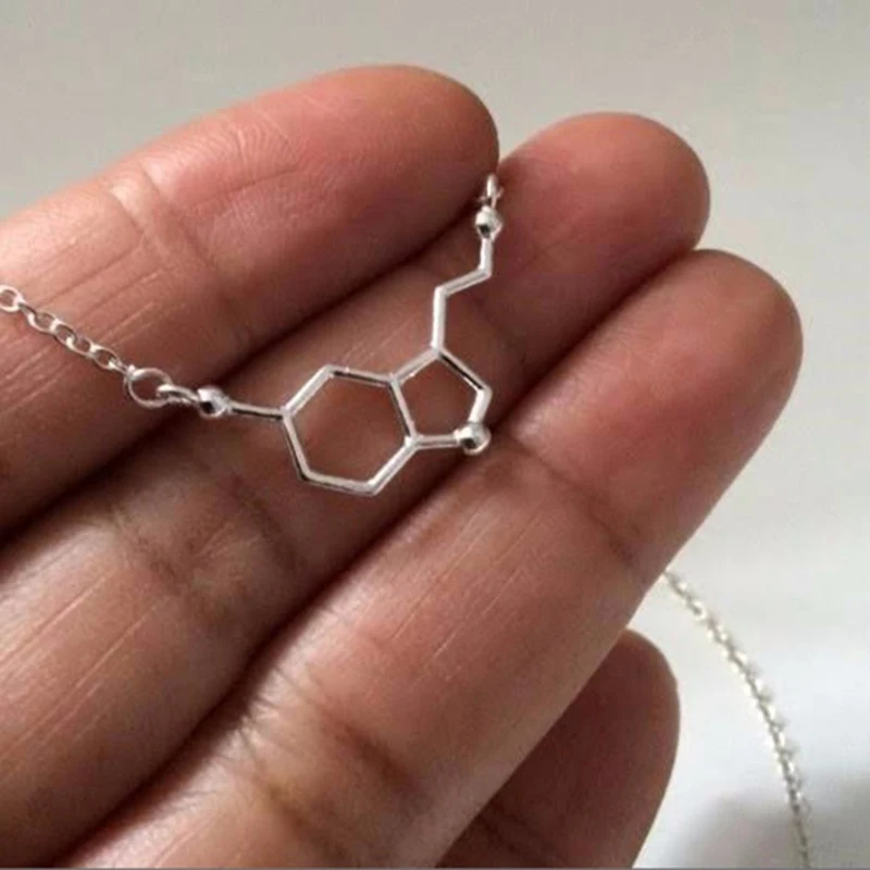 Уникальный Мода серотонина Структура Цепочки и ожерелья молекулы которые