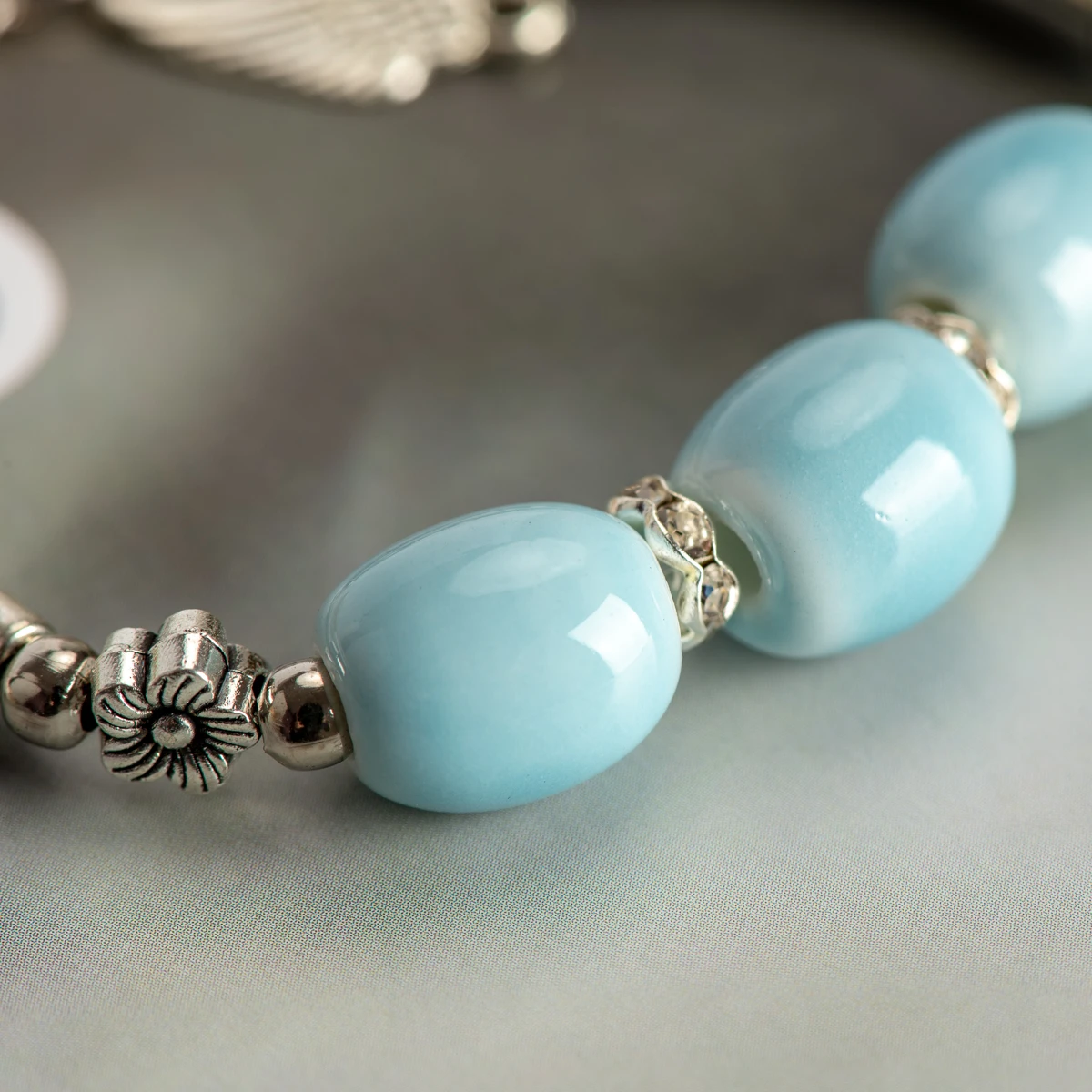 China Ceramics Stone Bracelets Party Gift Beads Boho Ceramic jewelry for women drop shipping #HY566 | Украшения и аксессуары