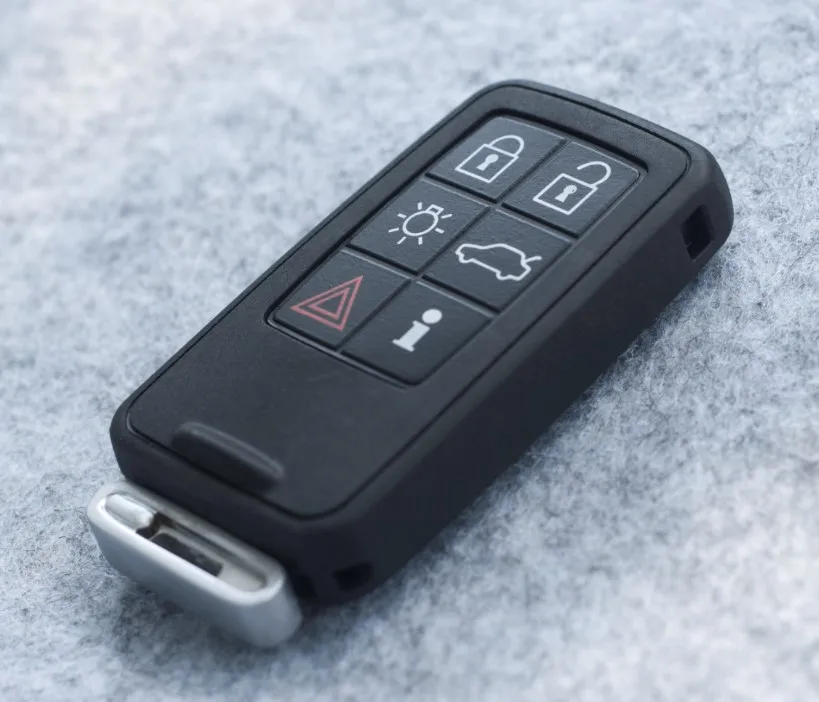 6B Have Insert Key Смарт-пульт дистанционного ключа замена оболочки для Volvo XC60 S60 S60L V40 V60 S80 XC70 4+ 1 кнопки Чехол для автомобильного смарт-ключа крышка с логотипом - Цвет: 6B Have Insert Key