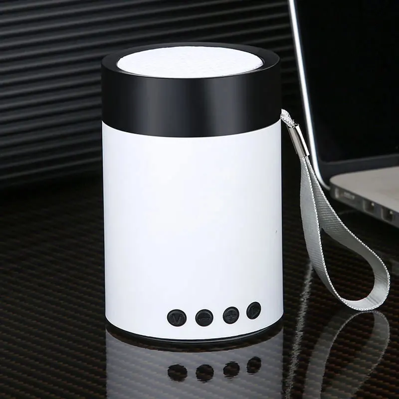 black Мини светодиодный Bluetooth беспроводной динамик открытый портативный MP3 музыкальный динамик Поддержка TF карты U диск громкой связи для мальчиков и девочек - Цвет: black
