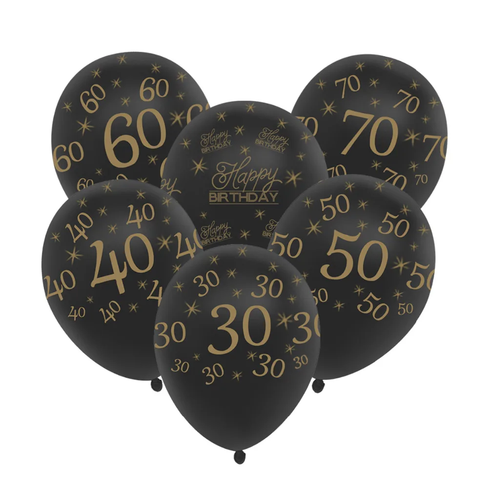 Золотые шары FENGRISE 10 шт. 12 дюймов 30th 40th 50th с днем рождения украшения для свадьбы