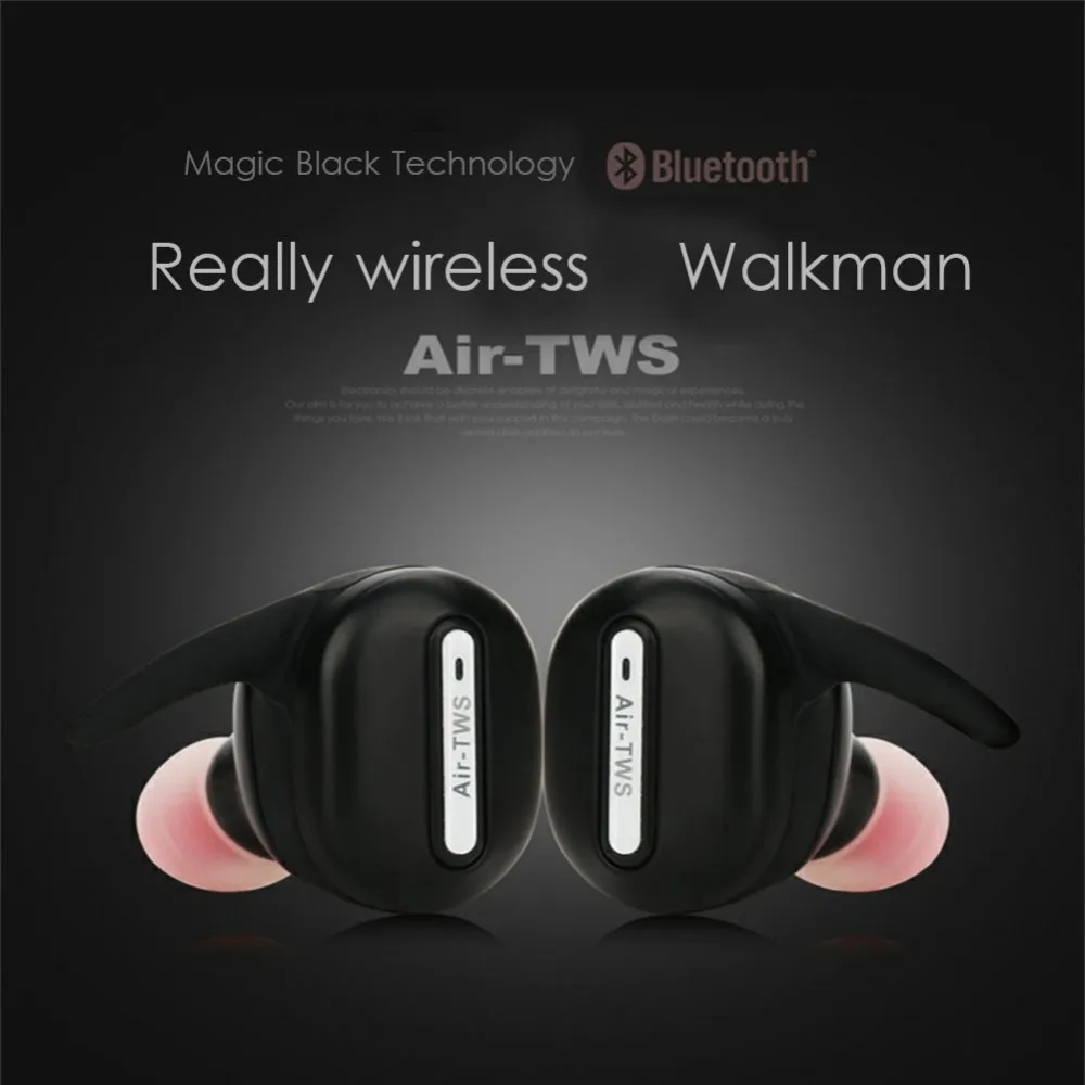 Беспроводные Bluetooth наушники портативные Air TWS микрофон стерео спортивная