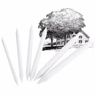 6 шт.компл. профессиональный белый резиновый набор с двойной головкой для рисования эскизной бумаги ластик карандаш с древесным углем художественная живопись канцелярские принадлежности