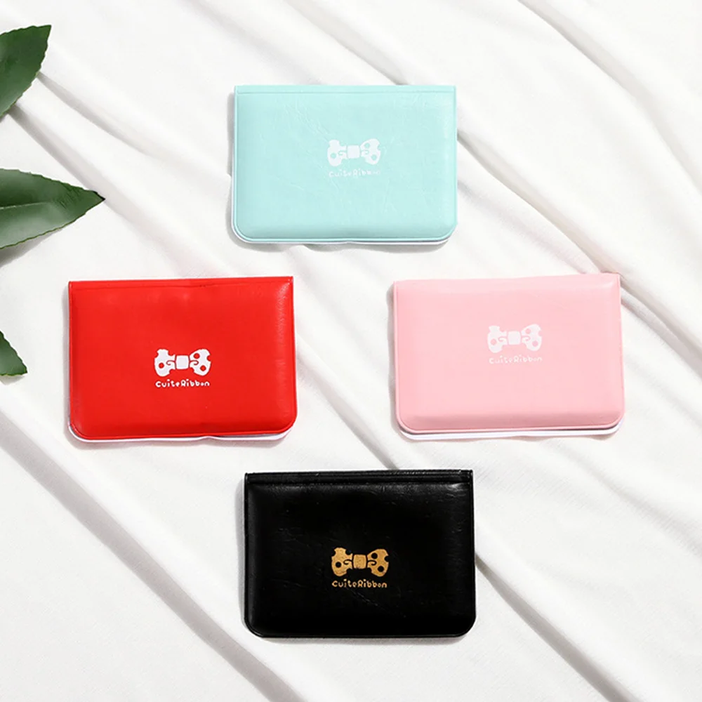 Модная милая сумка с бантиком для кредитных карт, 12 бит, для карт, конфетного цвета, Женская Повседневная простая сумка для паспорта, карт, легко переносить сумки, подарки