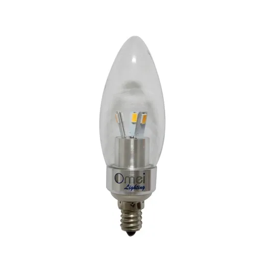LED 3W E12 канделябр база холодный белый 6000K свеча свет 6 pack 40 ватт лампы накаливания