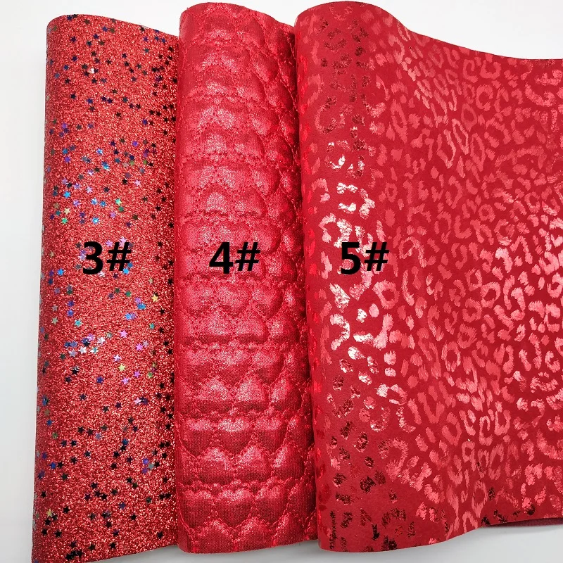 1PC 21X29CM Synthetic Letaher Cuero Sintetico Faux Leather RED LEATHER For Making Bows Accessories 4S13B | Дом и сад