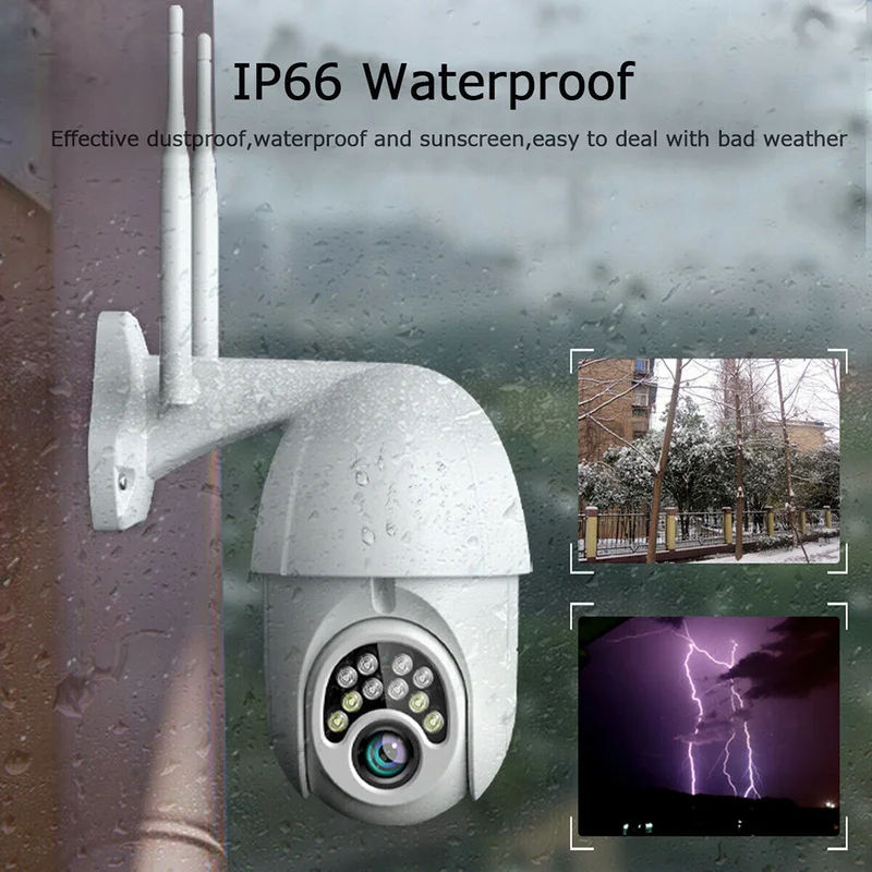 Купольная беспроводная камера видеонаблюдения 1080P PTZ IP 4 кратный цифровой