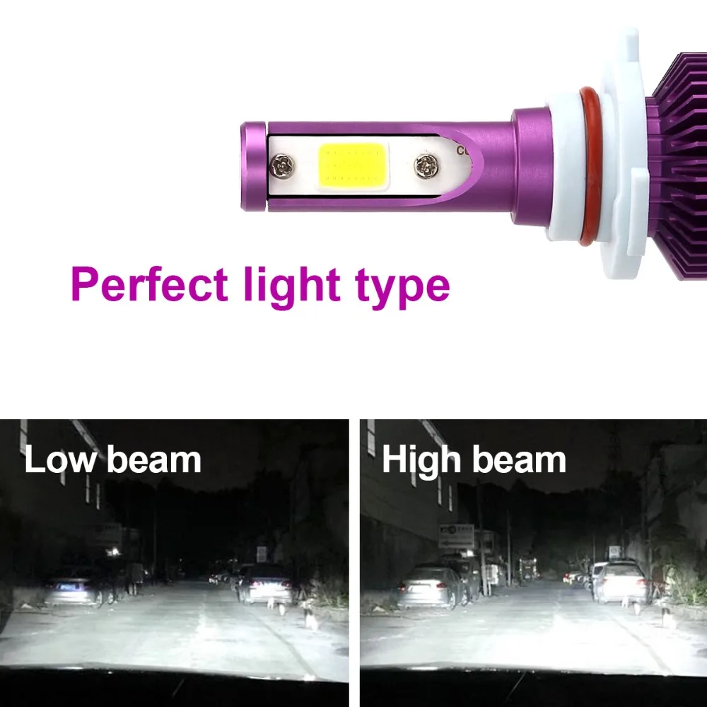 2pcs Car LED Headlight Bulbs H7 12V 45W COB H4 H1 H11 H3 Lamps 9005 9006 fog lights For Cars 24V | Автомобили и мотоциклы