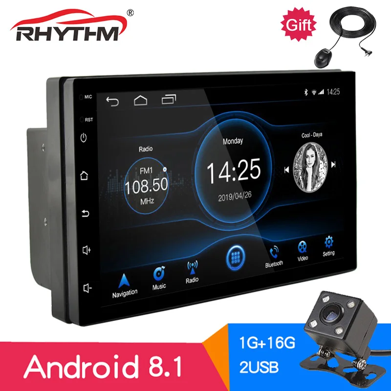 7 дюймовый универсальный автомобильный радиоприемник 2 Din Android 8 1 1080P RDS FM AM Для NISSAN