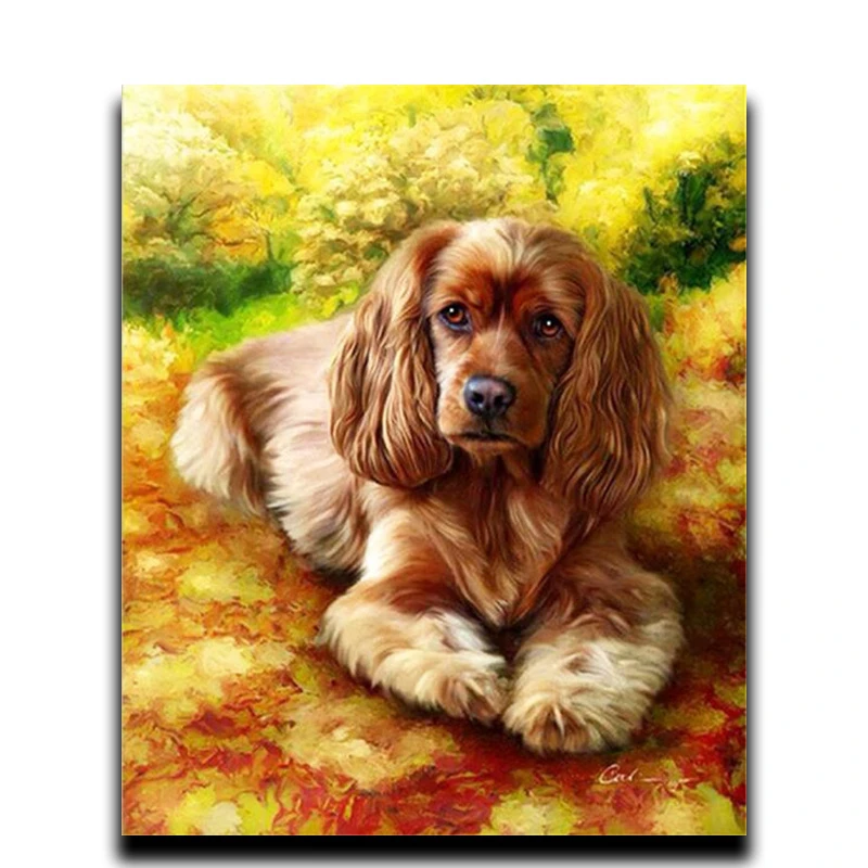 

Diy diamond painting cross stitch 3d square drill Diamond Mosaic complete picture Diamond Embroidery Arts and Crafts Prosper dog