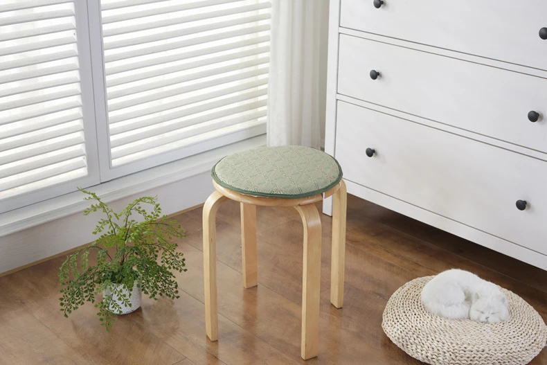 Крутой круглый коврик из ротанга, Подушка для стула для лета, разноцветные подушки для сидения для обеденного стула, коврик для пола, качественная, Poam Coshions, 1 шт