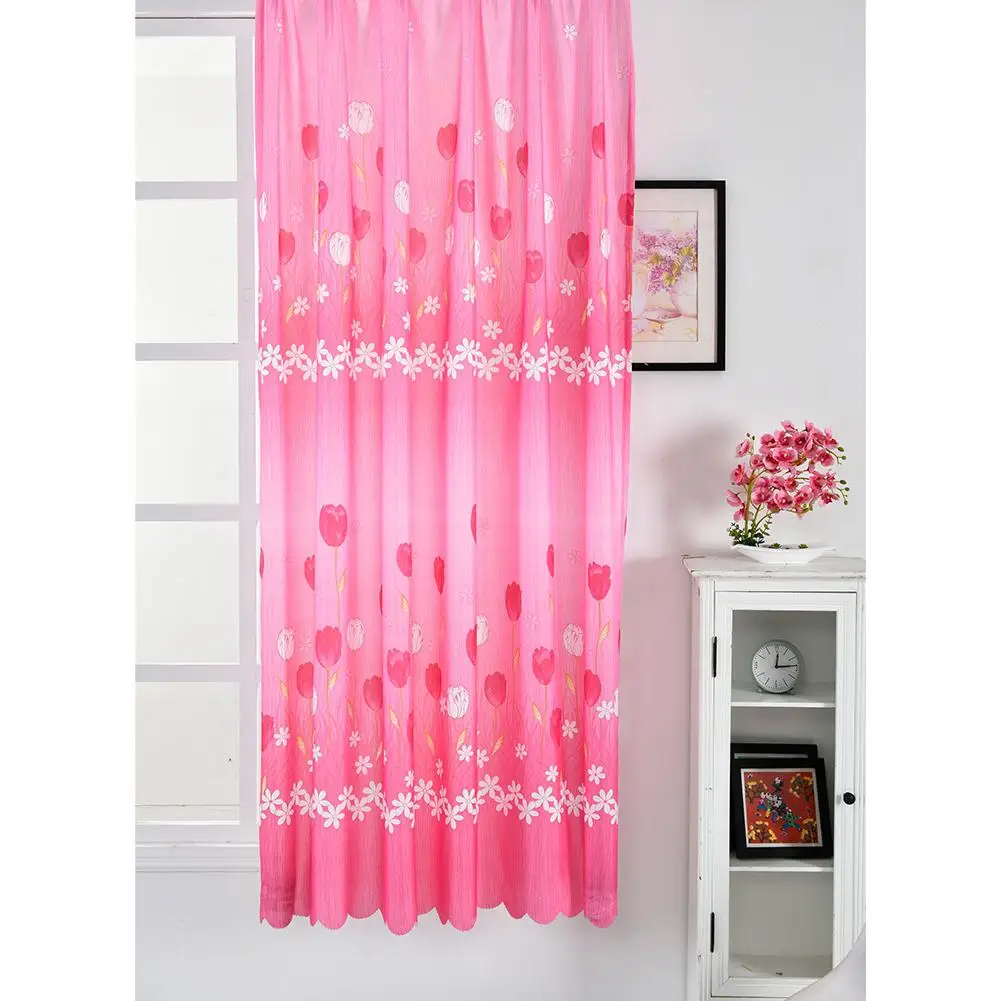 1 шт. занавеска с узором из тюльпанов для украшения гостиной|Занавески| |