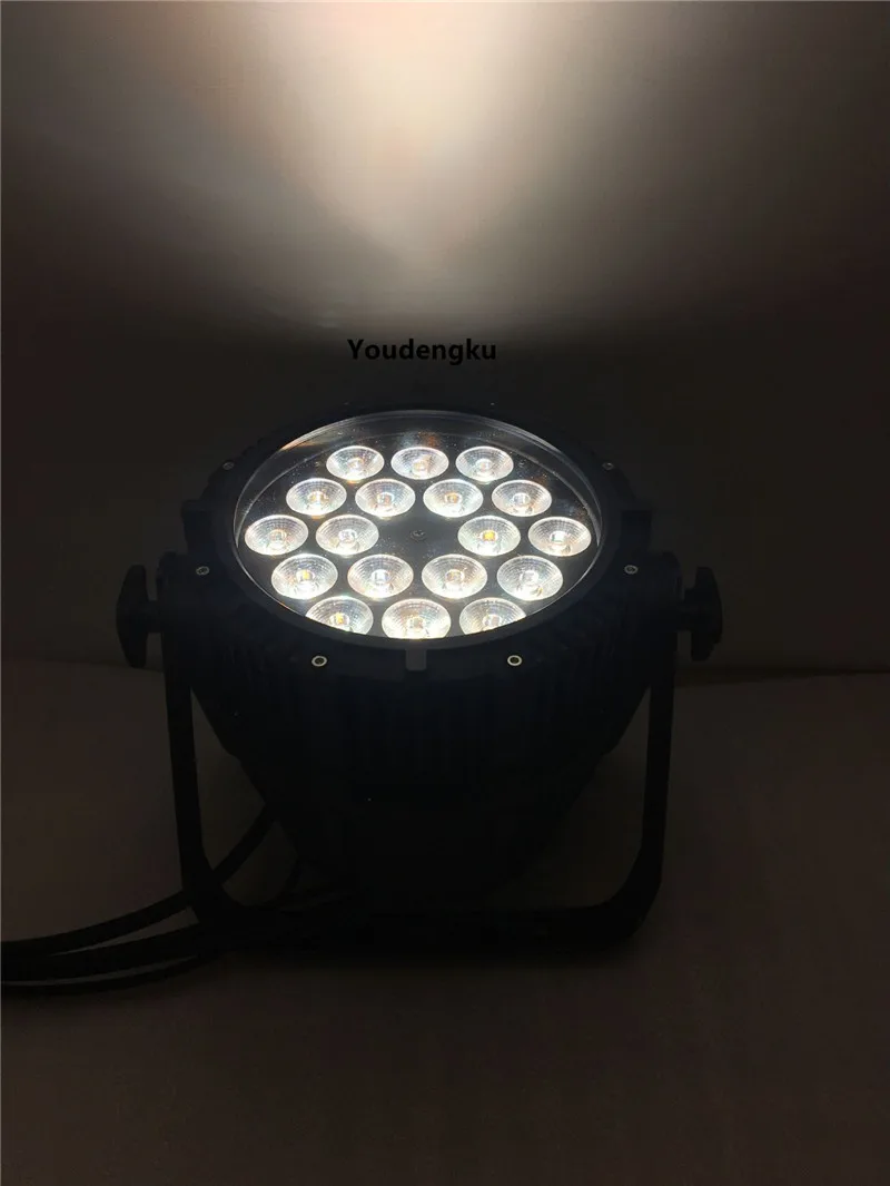 8 шт. без Шум 6IN1 водонепроницаемый led Пар Может свет для наружного rgbwa УФ 6in1 18x18 Вт