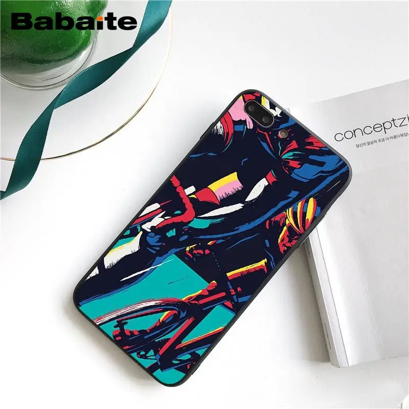 Babaite велосипед велоспорт арт чехол для телефона для iphone 11 Pro 11Pro Max 6S 6plus 7 7plus 8 8Plus X Xs MAX 5 5S XR
