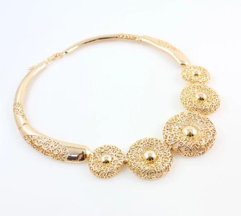 Винтажный женский прозрачный кристалл полые узоры золотой цвет африканский