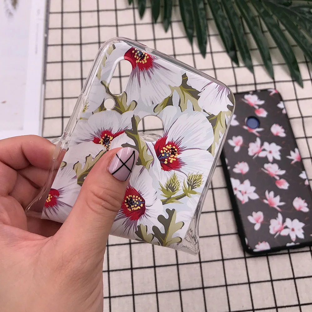 Чехол для Huawei P20 Lite чехол с цветами P9 2017 P8 P10 Pro Plus Honor 9 Mate 10 чехол|Бамперы| |