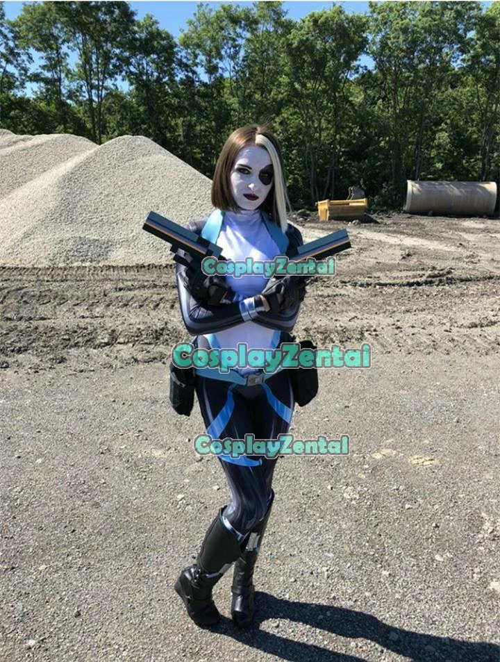 Высокое качество X Force Domino Косплей костюмы men Neena Thurman 3D принт на Хэллоуин для