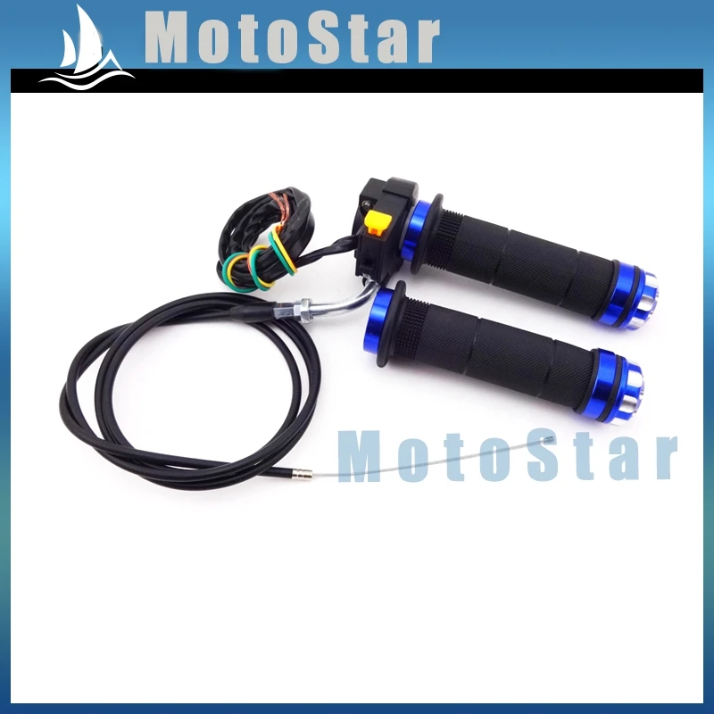 Синяя дроссельная заслонка + кабель ручки стоп переключатель для 2 тактного