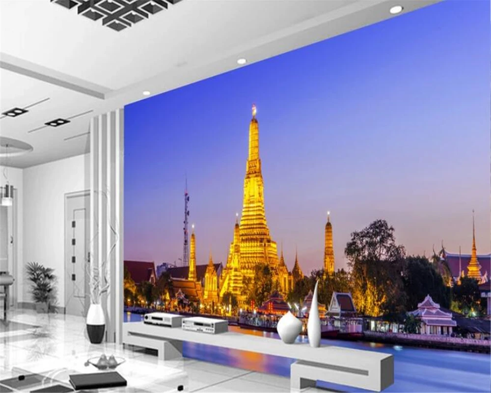 Бумажные обои beibehang настенные 3d фотообои на заказ дворец здание Квинта для