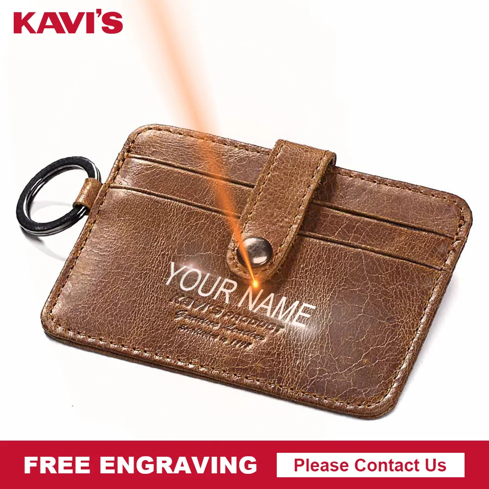 KAVIS,, кожаный кошелек на застежке для кредитных карт, цветной, для мужчин, для кредитных карт, держатель для карт, маленький кошелек, кошелек для монет, тонкий, мужской, мини