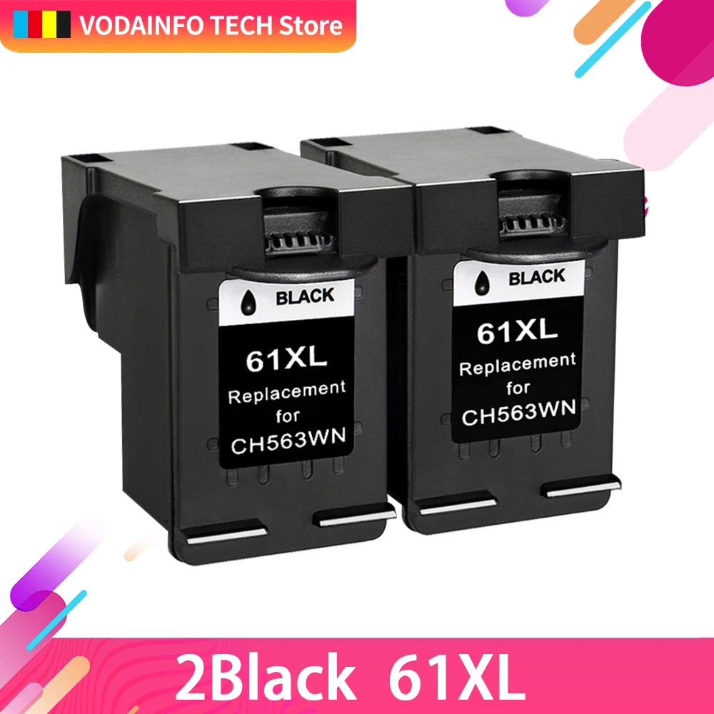 QSYRAINBOW Запасной картридж 61XL для HP 61 HP61 XL совместимый с Deskjet 1000 1050 1050A 1510 2000 2050