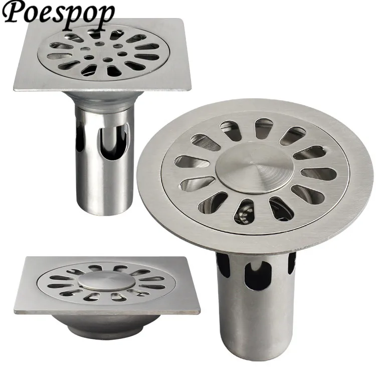 POSEPOP 10*10 см 304 сток в полу из нержавеющей стали для ванной комнаты кухни Душ