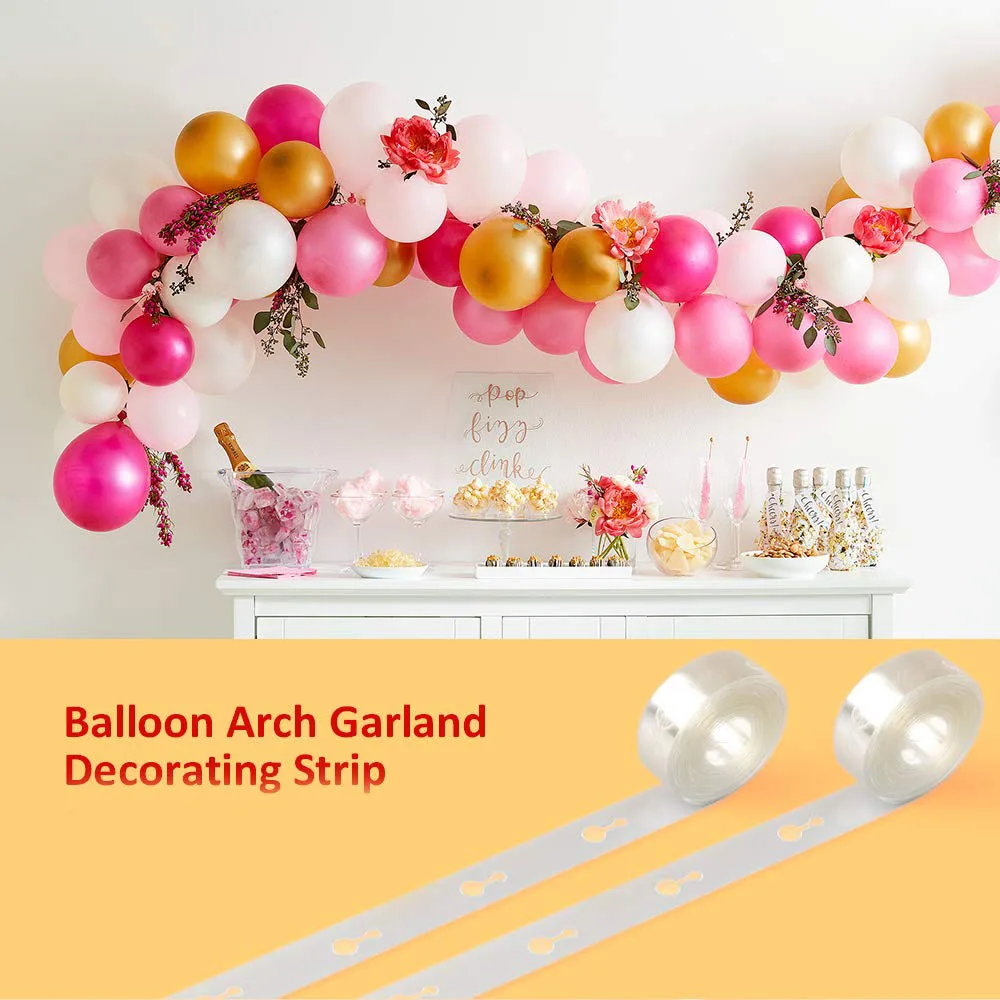 1m Balloon Sticks Holders Balloons Accessories Balloon Arch Chain Ballons Stand Kit Ring Clips Birthday Party Wedding Decors
