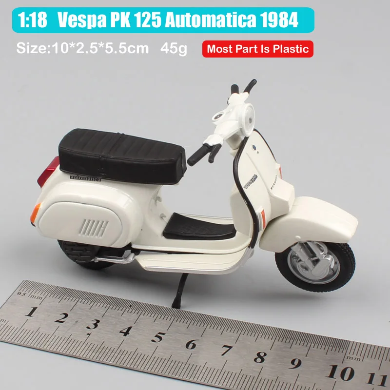 Миниатюрные модели мотоциклов maisto Vespa PK 125 автоматические 1984 литые и велосипедов