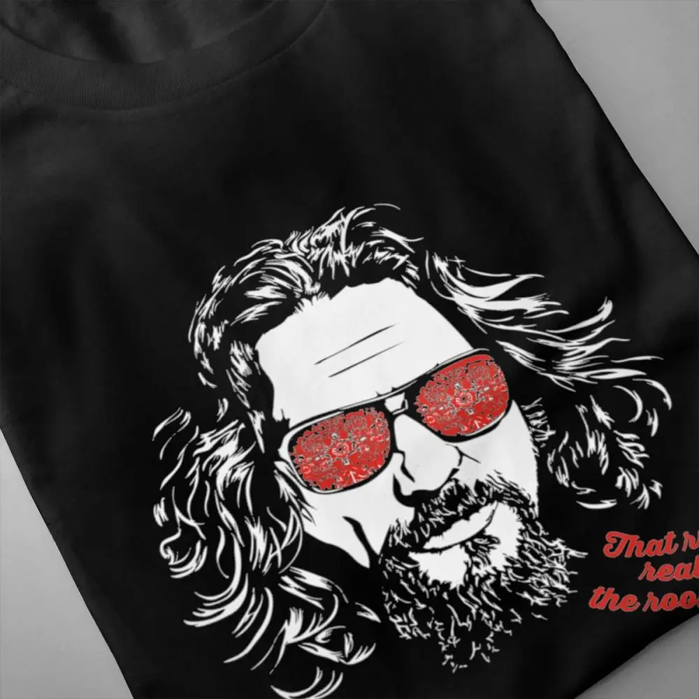 Футболка унисекс с большим Lebowski The Dude из чистого хлопка модная мужская Винтажная