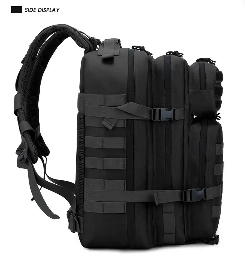 50L Military Tactical Backpack Molle Army Assault Bag Hiking Camping Hunting Backpack Outdoor Waterproof Big Bag Travel Rucksack
